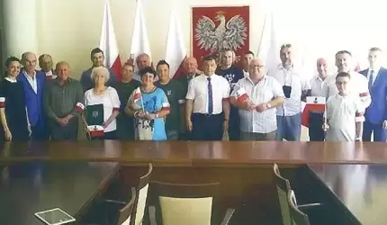 Przedstawiciel „Rycerzy Rolanda” na uroczystości w Warszawie