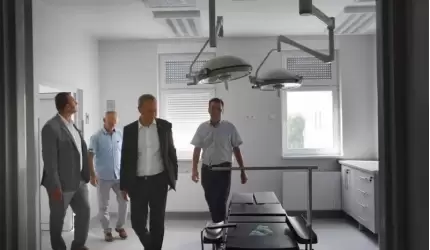 Poseł Paweł Hreniak z wizytą w starostwie. Głównym tematem rozmów był szpital