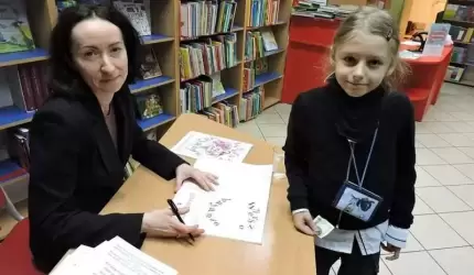 Spotkanie z malarką i pisarką w średzkiej bibliotece