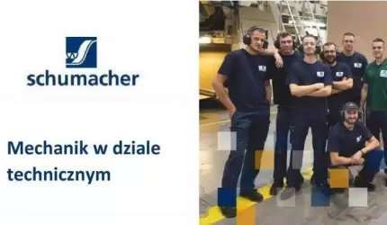 Mechanik w dziale technicznym - praca w Schumacher Packaging