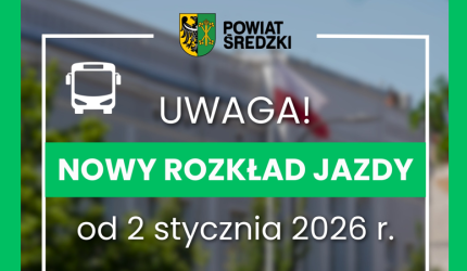 Nowy rozkład jazdy Powiatowej Komunikacji Publicznej