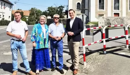 Gmina Kostomłoty na trasie modernizacji DW 346 – wizja lokalna z Dyrektorem DSDiK