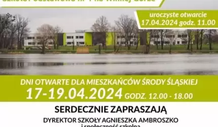 Uroczyste otwarcie Szkoły Podstawowej nr 1 na Winnej Górze już jutro!