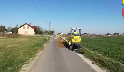 Budowa oświetlenia drogowego w gminie Miękinia