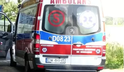 Wypadek w Ciechowie. Dwie osoby poszkodowane
