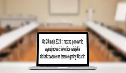 Informacja w sprawie wynajmu świetlic wiejskich na terenie gminy Udanin