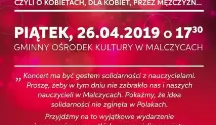 Fraszkoterapia - koncert dla nauczycieli w Malczycach