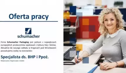 Praca dla Specjalisty ds. BHP i Ppoż. w Schumacher Packaging