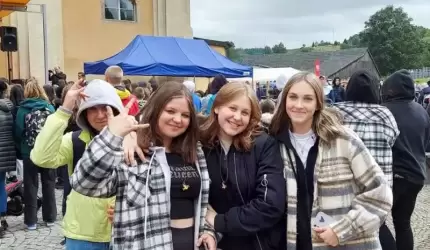 Młodzież z Udanina na festiwalu Light for life