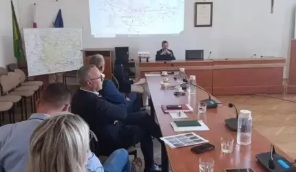 Spotkanie w starostwie w sprawie przebudowy dróg krajowych