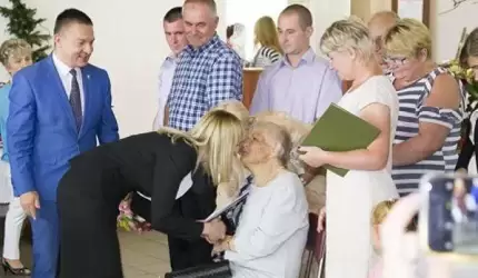 Na setnych urodzinach Pani Apolonii Bohorodycz