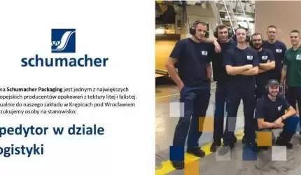 Spedytor w dziale logistyki - praca w Schumacher Packaging