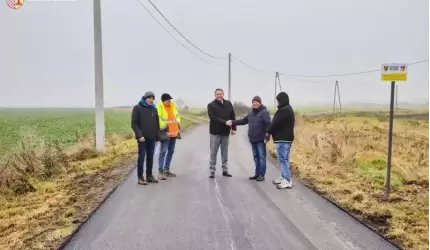 Odbiór drogi Dziwigórz II etap