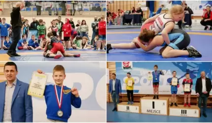 Młodzi zapaśnicy po raz trzeci rywalizowali o puchar wójta [zdjęcia]
