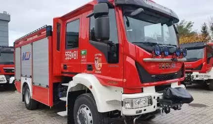 Powitanie nowego samochodu OSP Udanin