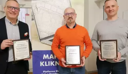 Przedstawiciele Powiatu Średzkiego wyróżnieni przez dolnośląski Związek Powiatów