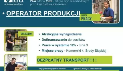 Operator produkcji – oferta pracy PGW – Vitro