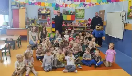 Wizyta Policjantów w Przedszkolu Publicznym nr 1