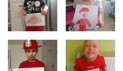 Dzieci z Przedszkola Publicznego nr 1 w Środzie Śląskiej pozdrawiają strażaków!