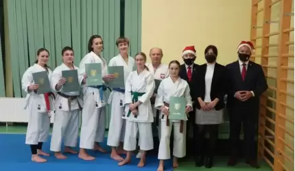 Karatecy z nagrodami Burmistrza za wyniki sportowe