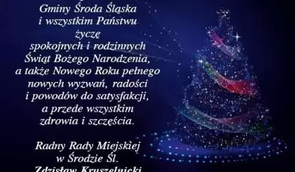 Życzenia świąteczno - noworoczne składa radny Zdzisław Kruszelnicki