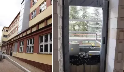 Trwa montaż windy w SP nr 3 przy ul. Górnej