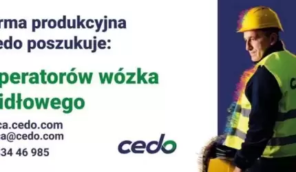 Praca dla operatorów wózka widłowego