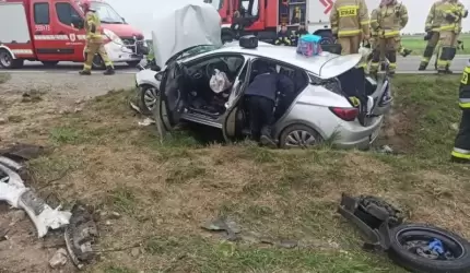 Tragiczny wypadek koło Osieka. Jedna osoba nie żyje, kilka osób w stanie ciężkim [raport strażaków]