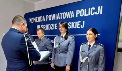 Wyższe stopnie służbowe dla średzkich funkcjonariuszy