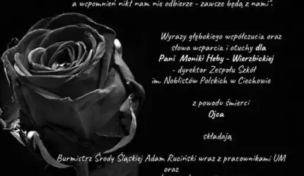 Kondolencje od władz Gminy Środa Śląska