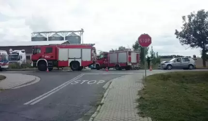 Kolizja w Komornikach. Poszkodowane dwie osoby