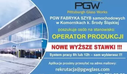 Praca w PGW dla Operatora Produkcji