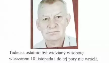 Zaginął Tadeusz Dudek z Wilkszyna