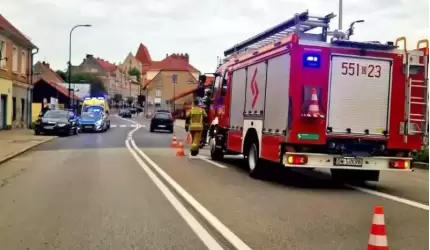 Potrącenie motorowerzysty w Środzie Śląskiej