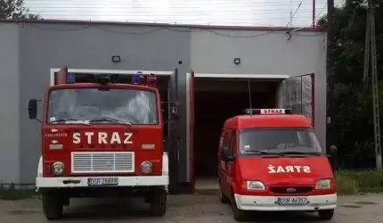 Garaż remizy OSP w Pichorowicach po remoncie