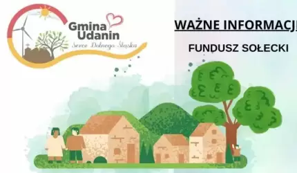Gmina Udanin: Ważna informacja dla Sołtysów!