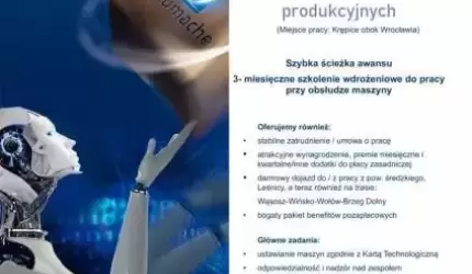 Operator maszyn produkcyjnych. Praca w Schumacher Packaging