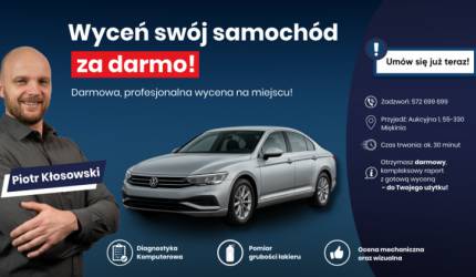 Wyceń swój samochód za darmo!