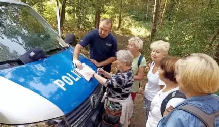 O bezpieczeństwie podczas leśnej gry terenowej w gminie Miękinia
