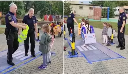 Przedszkolaków ze Szczepanowa odwiedzili strażnicy i strażacy