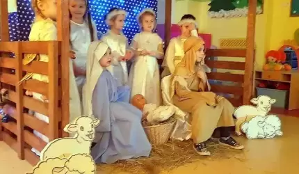 Spotkanie jasełkowe w średzkim przedszkolu