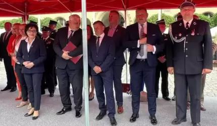 Wójt Gminy Udanin na strażackich i wojskowych uroczystościach