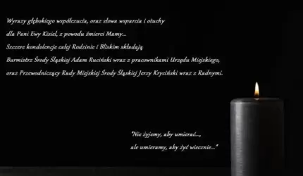 Kondolencje dla Pani Ewy Kisiel