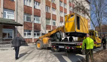 Agregat ze Środy Śląskiej dotarł do szpitala na Ukrainie