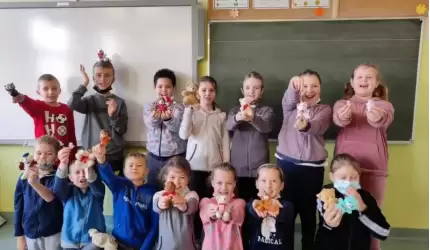 Dzień Pluszowego Misia w Szkole Podstawowej nr 3 w Środzie Śląskiej