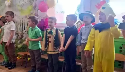 Przedstawienie wielkanocne w wykonaniu przedszkolaków z Ciechowa