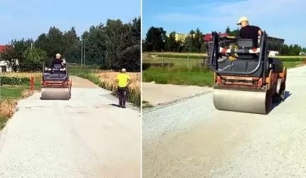 Remont nawierzchni ul. Szafranowej w Rakoszycach