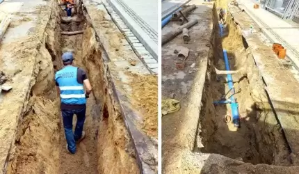 Zakończono pierwszy etap przebudowy sieci wodociągowej na ulicy Świdnickiej w Środzie Śląskiej