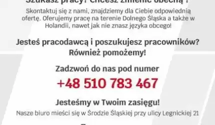 Szukasz pracy? Chcesz zmienić obecną?