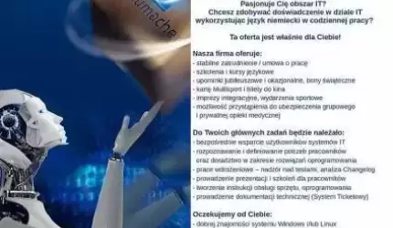 Konsultant w dziale IT - PRACA!